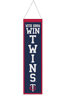 Minnesota Twins 8x32 Slogan Banner Banner - Red