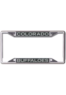 Colorado Buffaloes Black and Silver License Frame