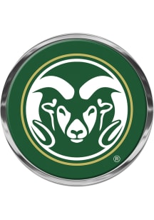 Colorado State Rams Chrome Finish Car Emblem - Green