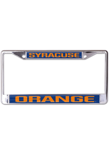 Syracuse Orange Metallic Inlaid License Frame