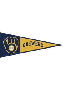 Milwaukee Brewers 13x32 Primary Pennant Pennant - Navy Blue