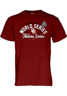 Oklahoma Sooners Crimson 2024 WCWS Bound Short Sleeve T Shirt