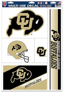 Colorado Buffaloes 11X17 Multi Use Auto Decal - Gold