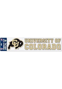 Colorado Buffaloes 4x17 Auto Decal - Gold