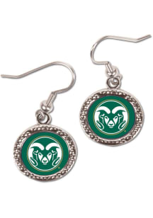 Colorado State Rams Hammered Dangle Womens Earrings