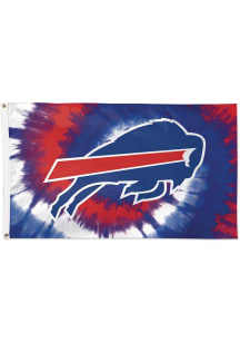 Buffalo Bills 3x5 Tie Dye Deluxe Blue Silk Screen Grommet Flag