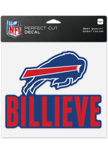 Buffalo Bills 8x8 Slogan Auto Decal - Blue