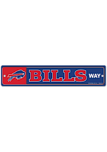 Buffalo Bills 3.75x19 Street Zone Sign - Blue
