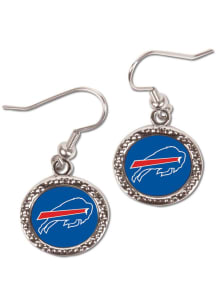 Buffalo Bills Hammered Dangler Womens Earrings