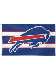 Buffalo Bills Horizontal Stripes Blue Silk Screen Grommet Flag