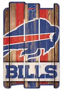 Buffalo Bills 11x17 Vertical Plank Sign - Blue
