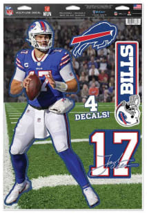 Buffalo Bills 11 x 17 Josh Allen Multi Use Auto Decal - Blue