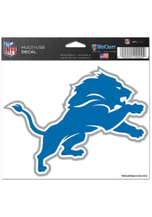 Detroit Lions Clear Background Auto Decal - Blue