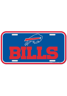 Buffalo Bills Plastic Car Accessory License Plate