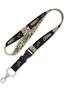 Detroit Lions Camo Detachable Lanyard - Blue