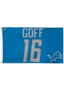 Detroit Lions Player Blue Silk Screen Grommet Flag