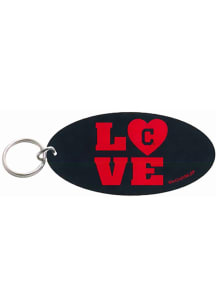 Cleveland Indians Oval Love Keychain