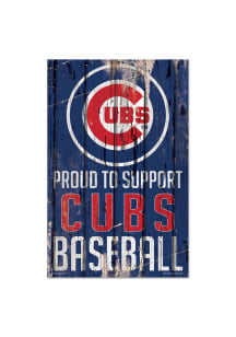 Chicago Cubs 11x17 Proud Supporter Sign
