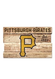 Pittsburgh Pirates 19x30 Wood Plank Sign