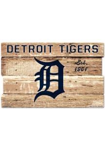 Detroit Tigers 19x30 Wood Plank Sign