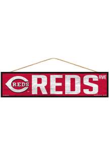 Cincinnati Reds 4x17 Avenue Wood Sign