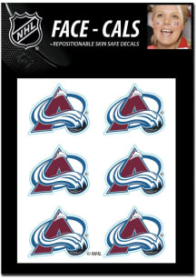 Colorado Avalanche 6pk Face Tattoo