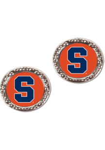 Syracuse Orange Hammered Post Womens Earrings