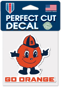 Syracuse Orange 4x4 Slogan Auto Decal - Orange