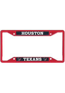 Houston Texans Colored Chrome License Plate Frame - Blue