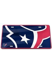 Houston Texans Blue Mega Logo Car Accessory License Plate