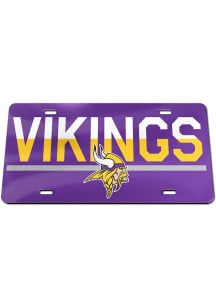 Minnesota Vikings Acrylic Car Accessory License Plate