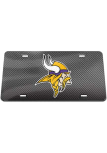 Minnesota Vikings Carbon Car Accessory License Plate