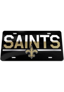 New Orleans Saints Acrylic Car Accessory License Plate