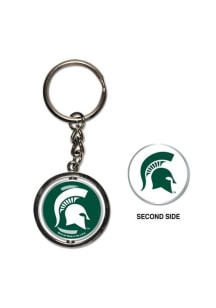 Green Michigan State Spartans Spinner Keychain