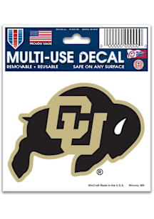 Colorado Buffaloes 3x4 Auto Decal - Gold