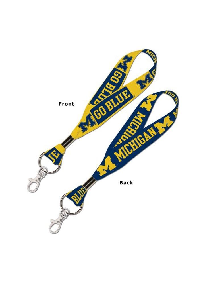 Michigan Wolverines NAVY/GOLD Key Strap Lanyard - 5712045