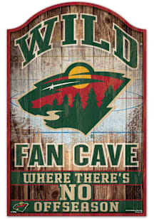 Minnesota Wild 11x17 Wood Sign - Green