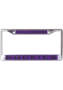 Colorado Rockies Metallic Car Accessory License Plate