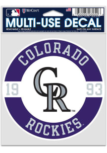 Colorado Rockies 4x5 patch Auto Decal - Purple