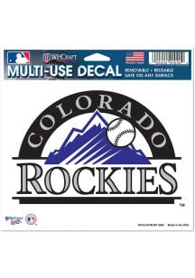 Colorado Rockies 5x6 Auto Decal - Purple