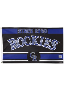 Colorado Rockies 3x5 Alt Logo Purple Silk Screen Grommet Flag