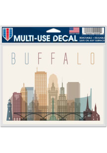 Buffalo 5x6 Skyline Auto Decal - White