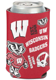 Red Wisconsin Badgers Scattered Coolie