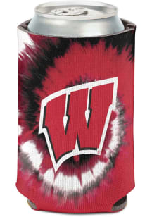 Red Wisconsin Badgers Tye dye Coolie