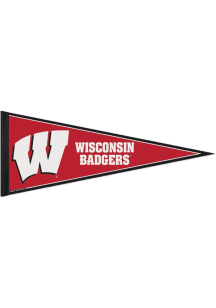 Red Wisconsin Badgers 12x30 Pennant