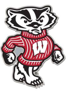 Red Wisconsin Badgers Souvenir Alt Logo Pin