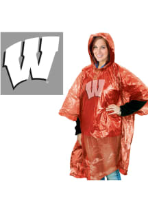 Red Wisconsin Badgers Lightweight Poncho