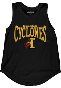 Iowa State Cyclones Womens Black Muscle Tank Top