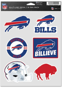 Buffalo Bills 6pk Fan Auto Decal - Blue