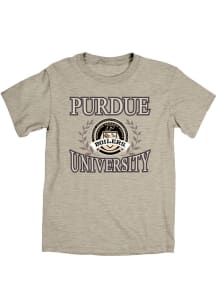 Purdue Boilermakers Golden Laurels Short Sleeve T Shirt - Oatmeal